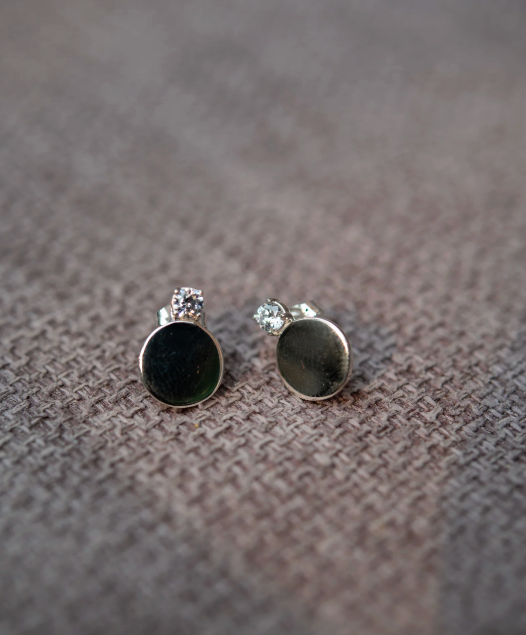 Aretes Cristal Plata