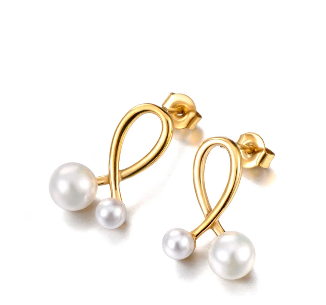 Aretes dos perla