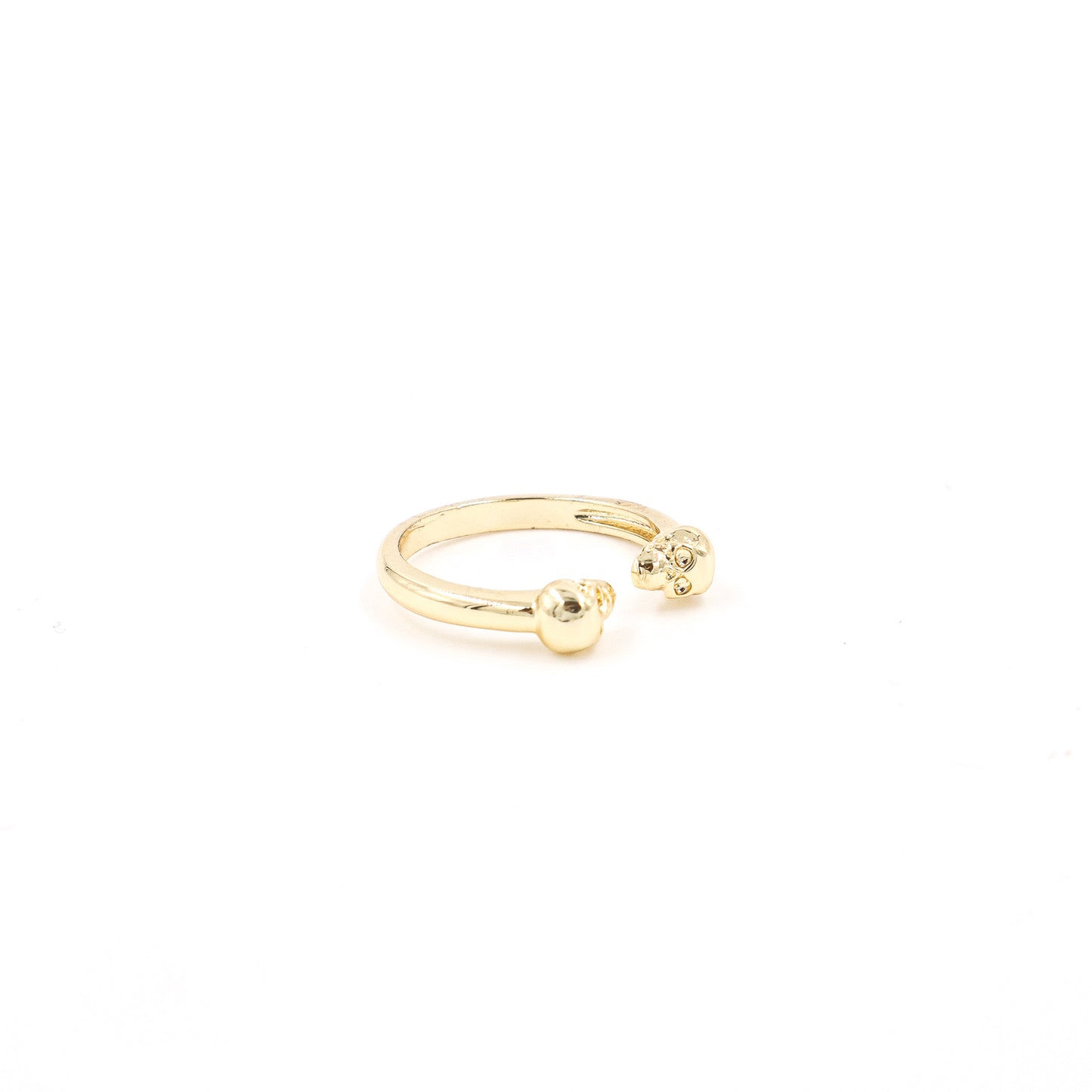 Anillo calavera doble