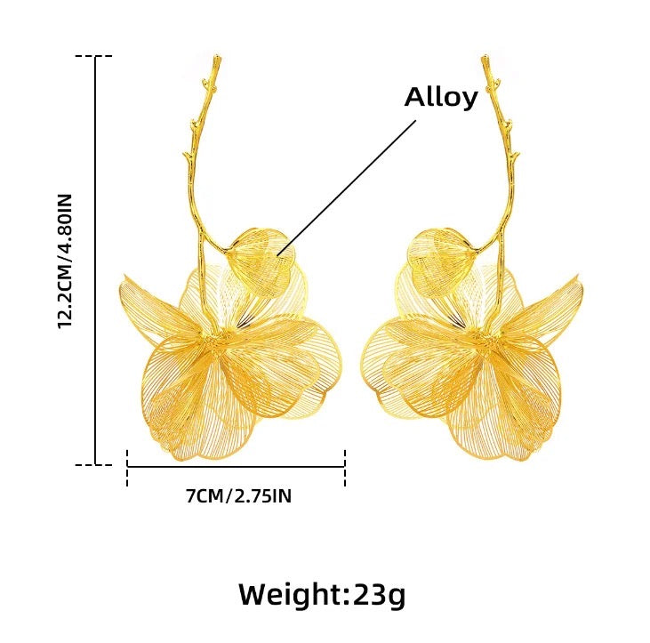 Aretes Amaltea Floral