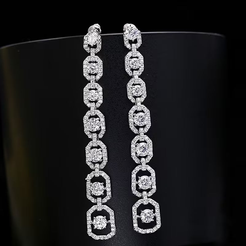 Aretes Zirconia Largos