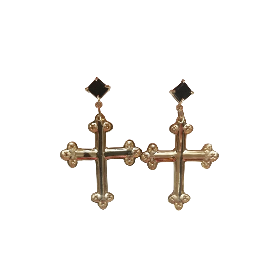 Aretes Cruz Bizantina
