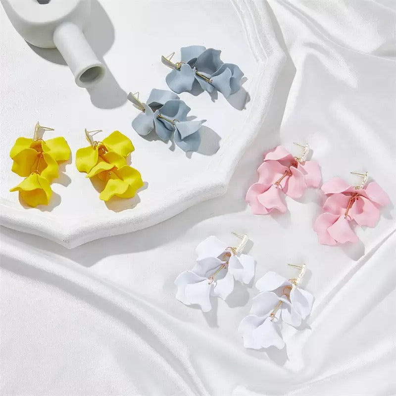 Aretes Pétalos de Flores