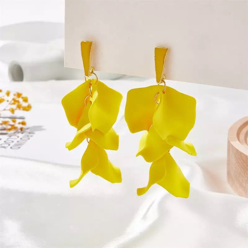 Aretes Pétalos de Flores