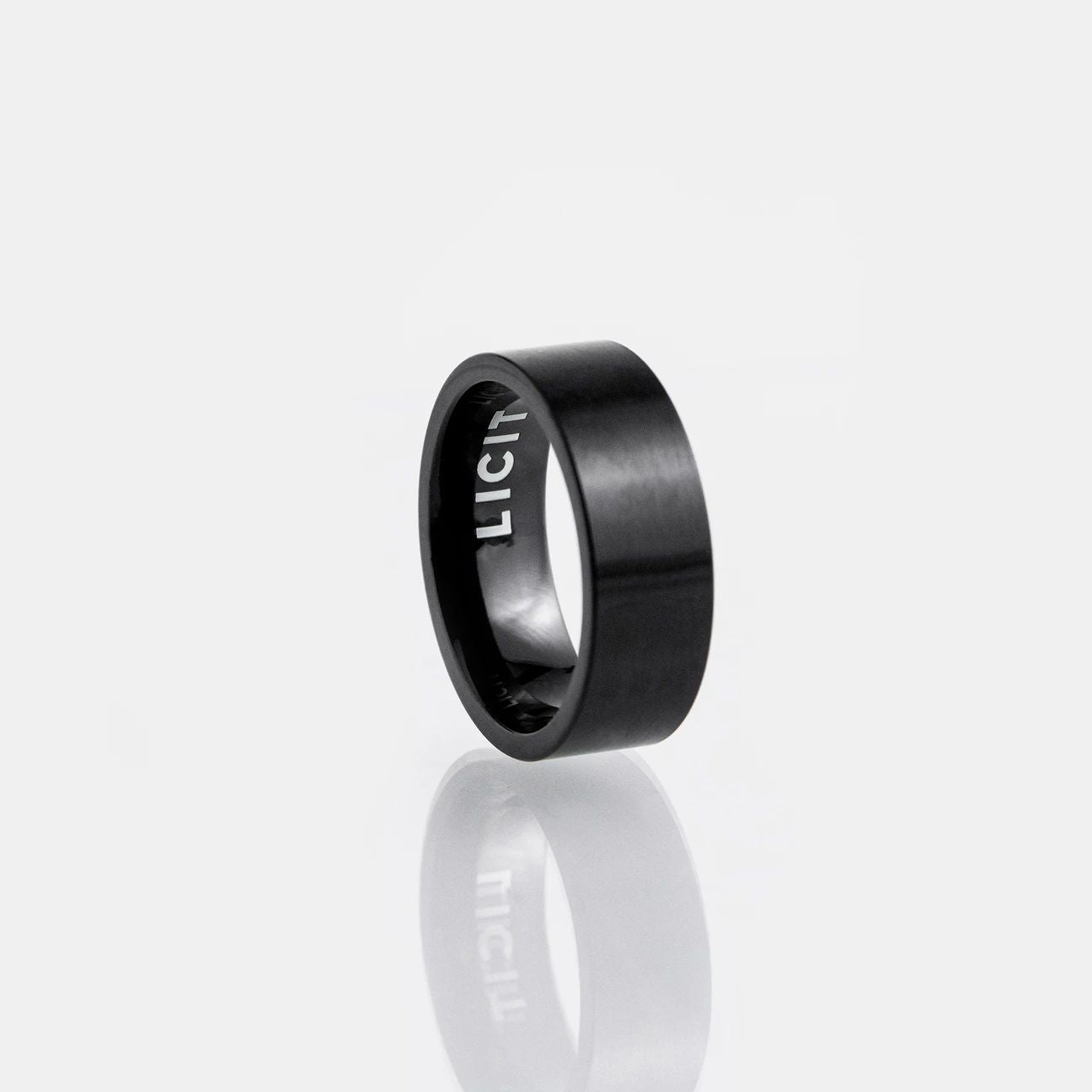 Anillo Liso Negro