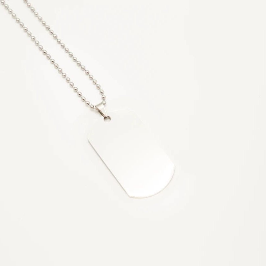 Collar Placa ID Lisa