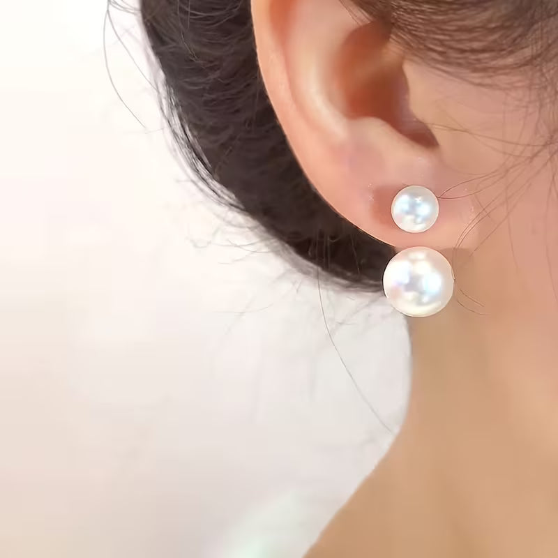 Arete Doble Perla