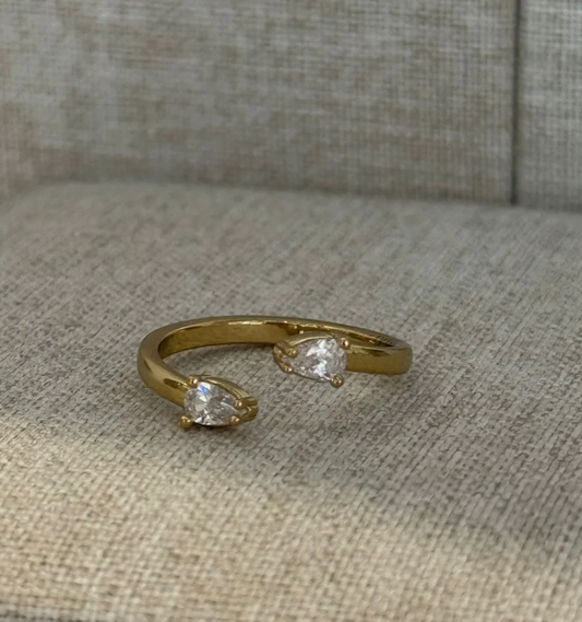 Anillo Zirconias Gota