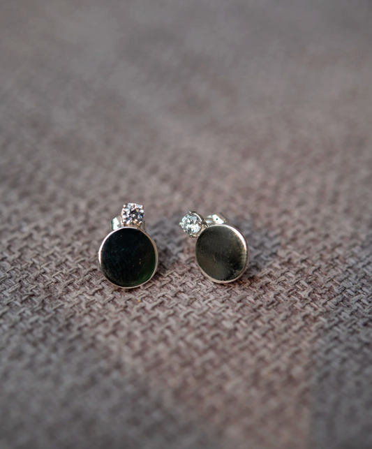 Aretes Cristal Plata