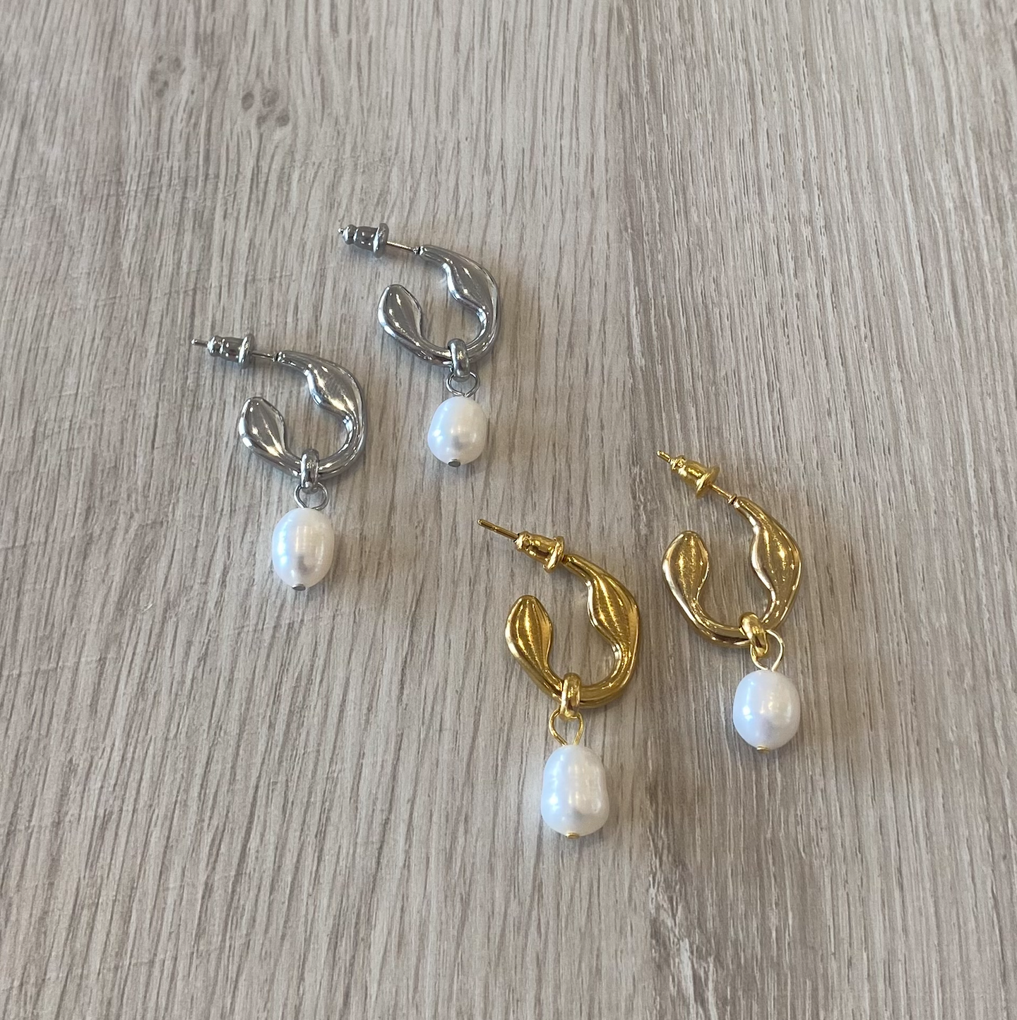Aretes Sam con perla