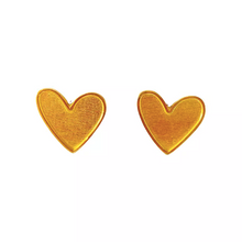 Cargar imagen en el visor de la galería, Aretes Corazón Esmaltado