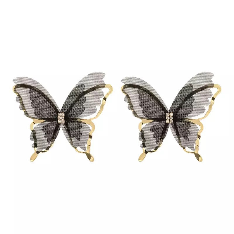 Aretes Mariposa Negra