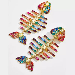 Aretes Pescado Colores